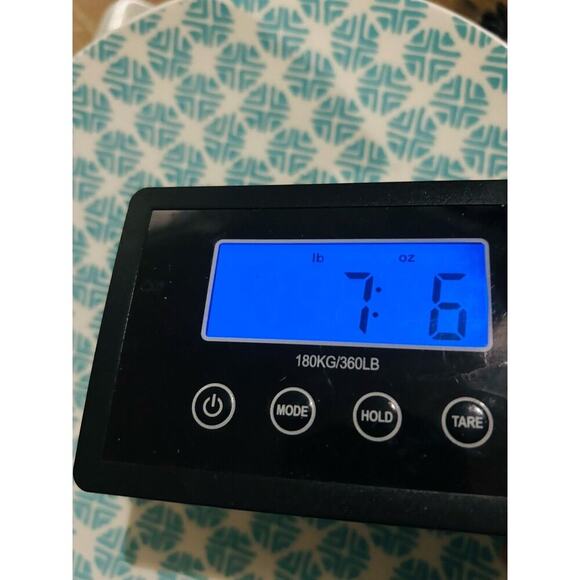 (5) Mainstays Aqua Teal White Dinner Plates 10.25 Inch Diameter Great Condition - Picture 12 of 12